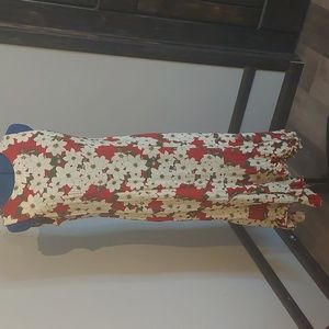 BEAUTIFUL Hawaiian Midi Length Dress - EUC Sz 12